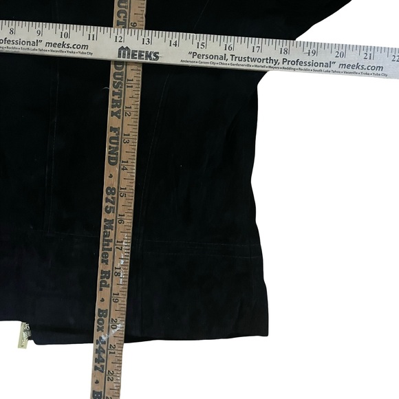 Michael Kors Suede Moto Jacket with Gold Accents - Picture 7 of 7